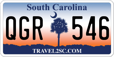 SC license plate QGR546