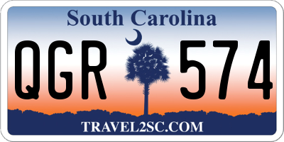 SC license plate QGR574