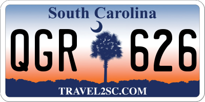 SC license plate QGR626