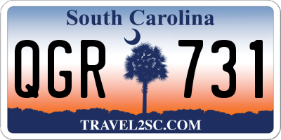 SC license plate QGR731