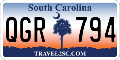 SC license plate QGR794