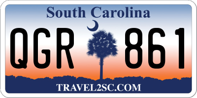 SC license plate QGR861