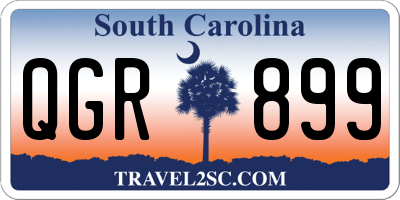SC license plate QGR899