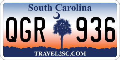 SC license plate QGR936