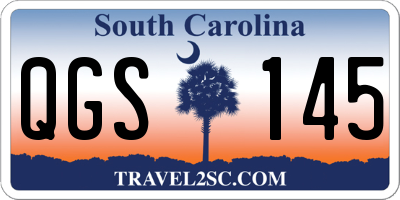 SC license plate QGS145