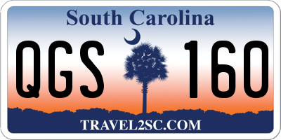 SC license plate QGS160