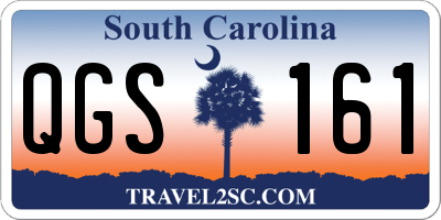 SC license plate QGS161
