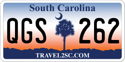 SC license plate QGS262