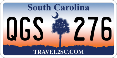 SC license plate QGS276