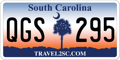 SC license plate QGS295