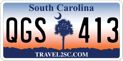 SC license plate QGS413