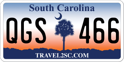 SC license plate QGS466
