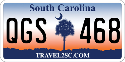 SC license plate QGS468