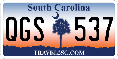SC license plate QGS537