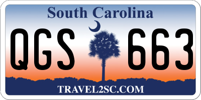SC license plate QGS663