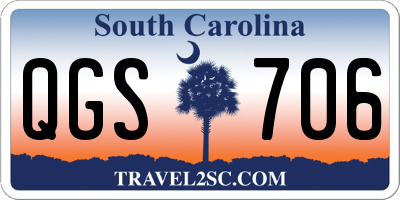 SC license plate QGS706