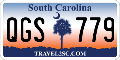 SC license plate QGS779