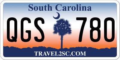 SC license plate QGS780