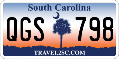 SC license plate QGS798