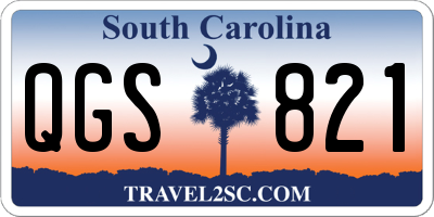 SC license plate QGS821