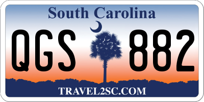 SC license plate QGS882