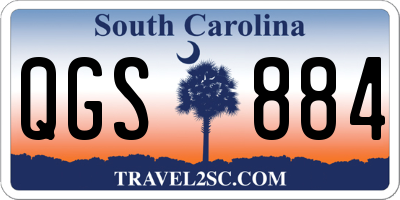 SC license plate QGS884