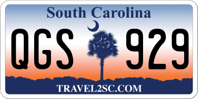 SC license plate QGS929