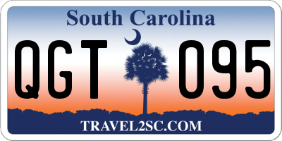 SC license plate QGT095