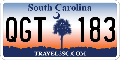 SC license plate QGT183