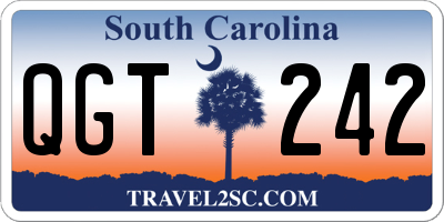SC license plate QGT242