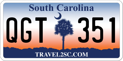 SC license plate QGT351
