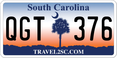 SC license plate QGT376