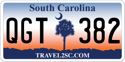 SC license plate QGT382