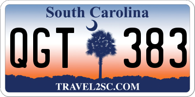 SC license plate QGT383