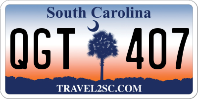 SC license plate QGT407