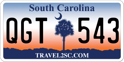 SC license plate QGT543