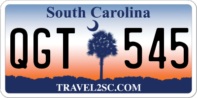 SC license plate QGT545