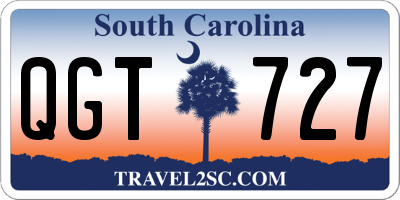 SC license plate QGT727