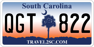 SC license plate QGT822