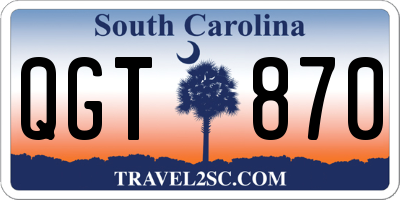 SC license plate QGT870