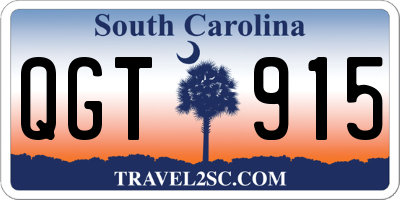SC license plate QGT915