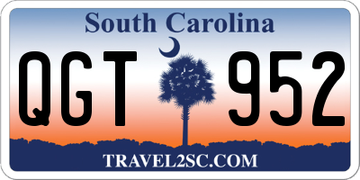 SC license plate QGT952