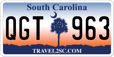 SC license plate QGT963