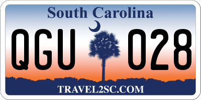 SC license plate QGU028