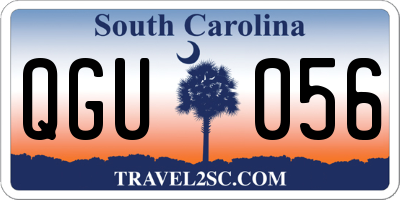 SC license plate QGU056