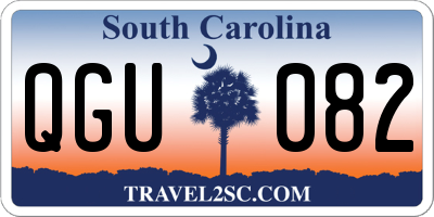 SC license plate QGU082