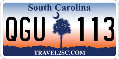 SC license plate QGU113