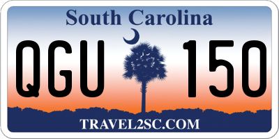 SC license plate QGU150