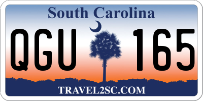 SC license plate QGU165