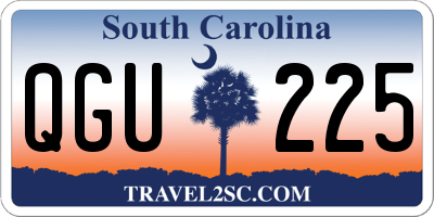 SC license plate QGU225